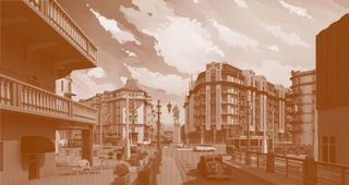 Belle Epoch Cairo - rendered image from kamal ranchod's architecture thesis on decolonising north africa and history