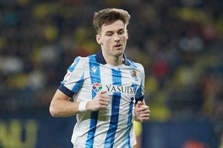 Kieran Tierney playing for Real Sociedad, 2023