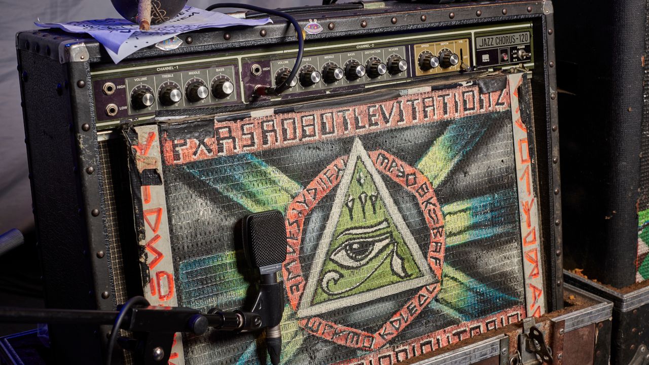 Roland JC-120 Jazz Chorus amp belonging to Hawkwind guitarist Dave Brock
