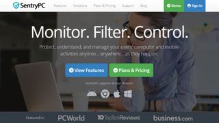 SentryPC website screenshot