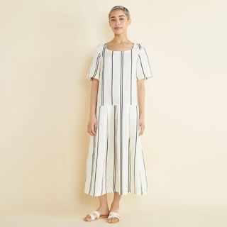 Albaray striped dress, perfect for the coastal grandmother trend