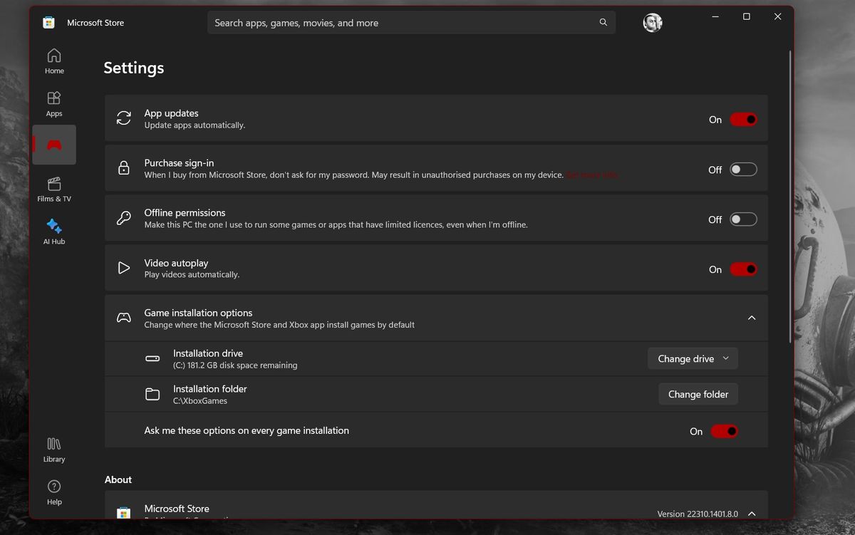 Microsoft Store now supports choosing where to install games Windows