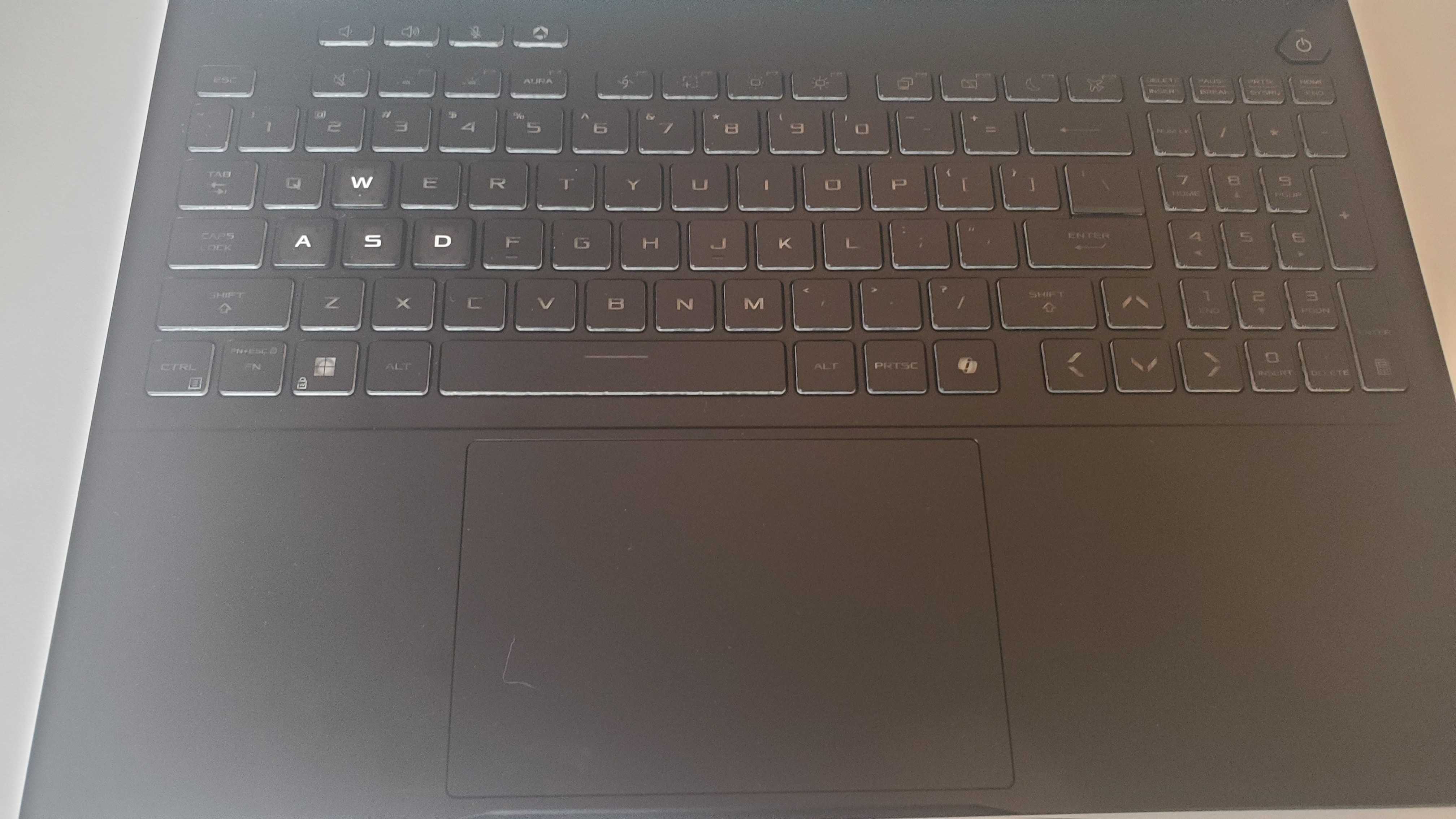 black gaming laptop