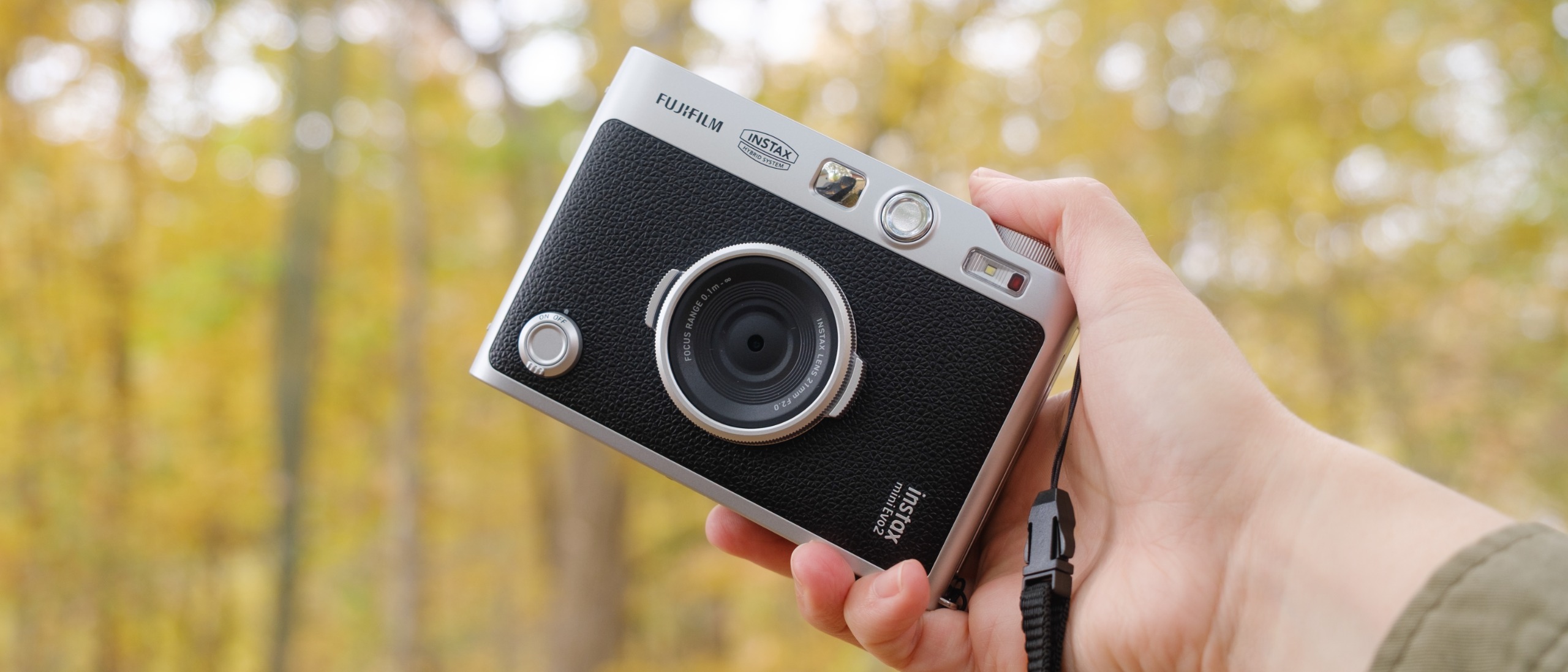 The Fujifilm Instax Mini Evo 2 retro hybrid digital camera
