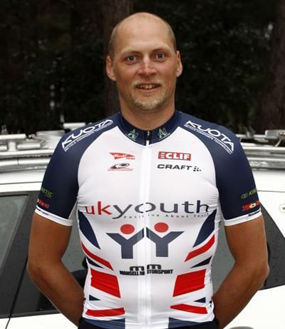 Magnus Backstedt shows off the UK Youth team kit.