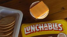 A package of Lunchables seen on a table