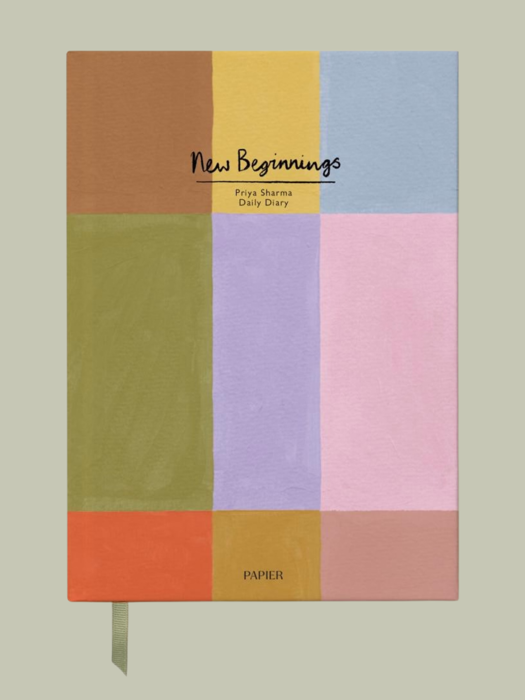 A color-blocked undated daily planner from Papier