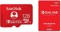 SanDisk 128GB MicroSD with Nintendo Switch Online Family Membership 12 Month: was $69 now $39 @ Amazon