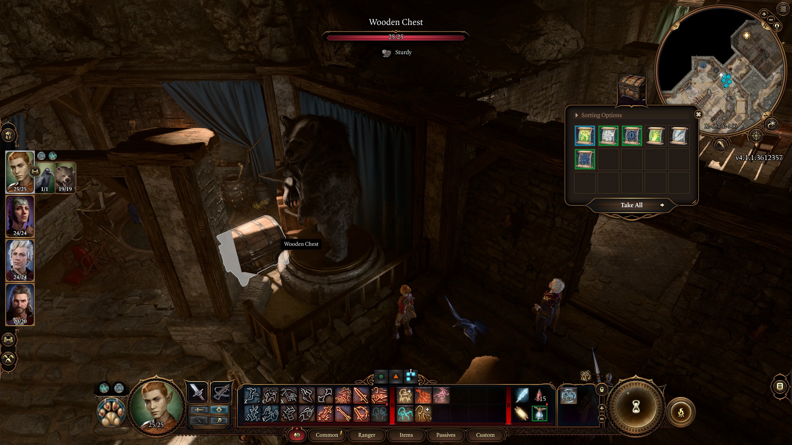 Baldur's Gate 3 Scrolls in a chest