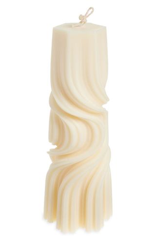 Swirl Pillar Candle