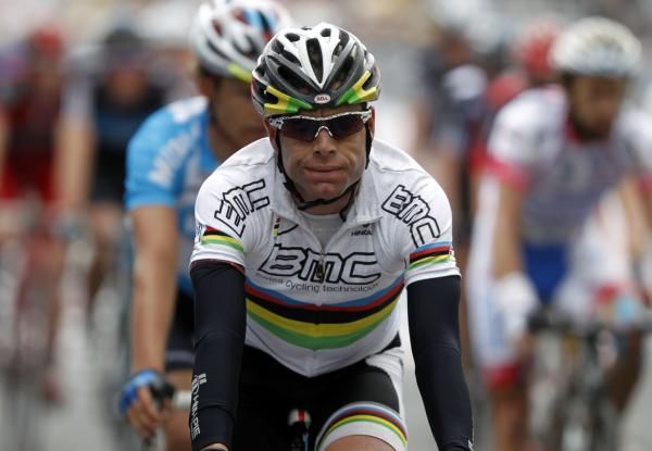 Cadel Evans (BMC) enjoyed a quiet day in the Giro peloton