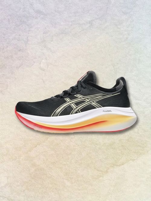 Gel-Nimbus 27 Running Shoe, Black/Khaki (Men's)