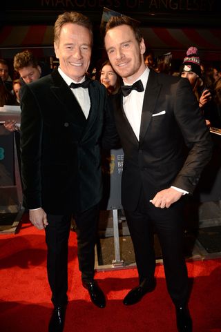 Bryan Cranston & Michael Fassbender At The BAFTA Awards 2016