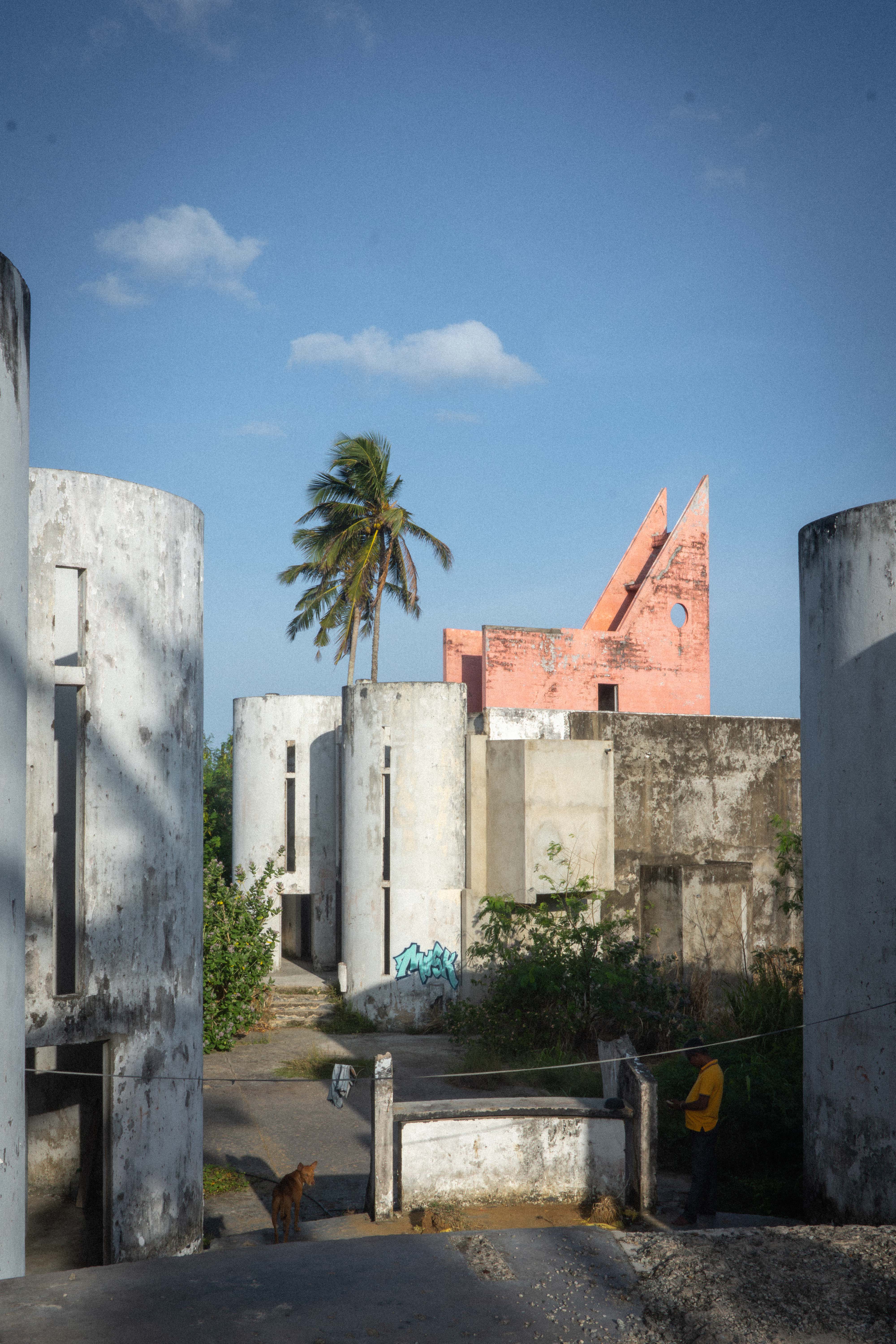 Image from the AA Department of Tropical Architecture Archive showing concrete 20th century building