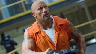 Dwayne Johnson in the Fate of the Furious.