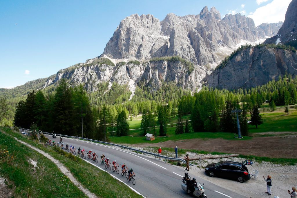 Stage 18 of the Giro d'Italia in the Dolomites
