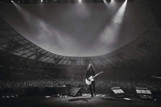 Dave Grohl onstage at Wembley Stadium