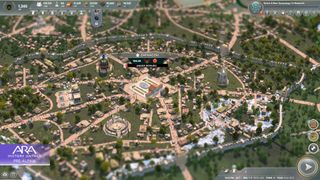 Ara: History Untold pre-alpha screenshot showing city repairs