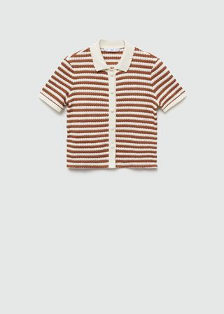 Combined Knitted T-Shirt