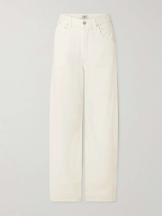 CITIZENS OF HUMANITY, Ayla Cropped High-Rise Wide-Leg Jeans