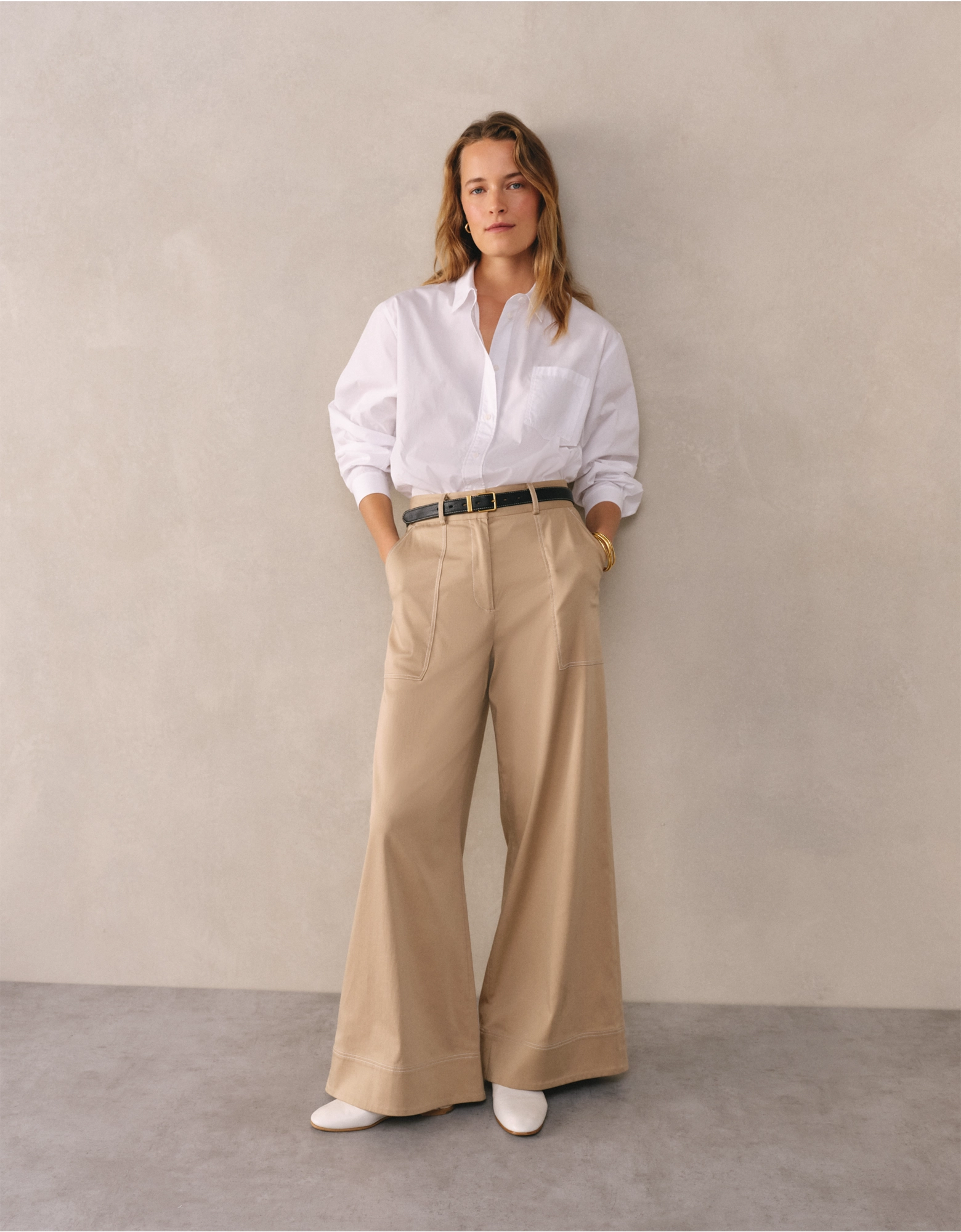 Tencel Wide Legs Pants | Pants and Leggings | White Company