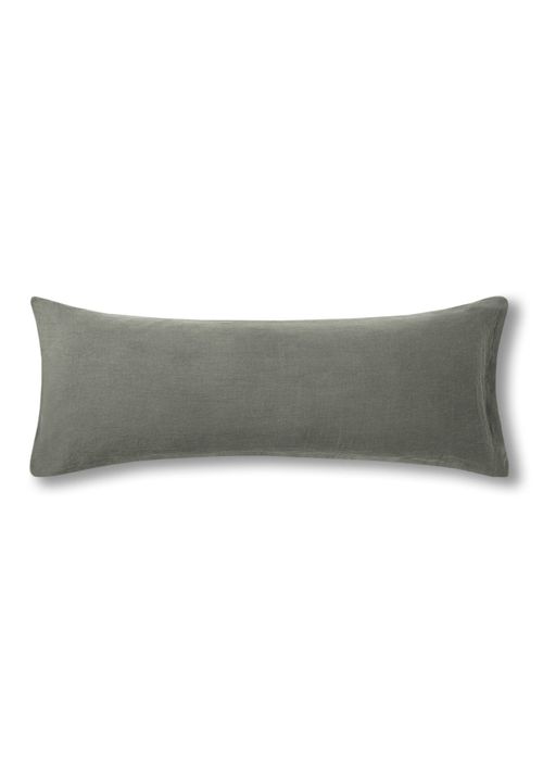 The Long Linen Pillowcase in Moss