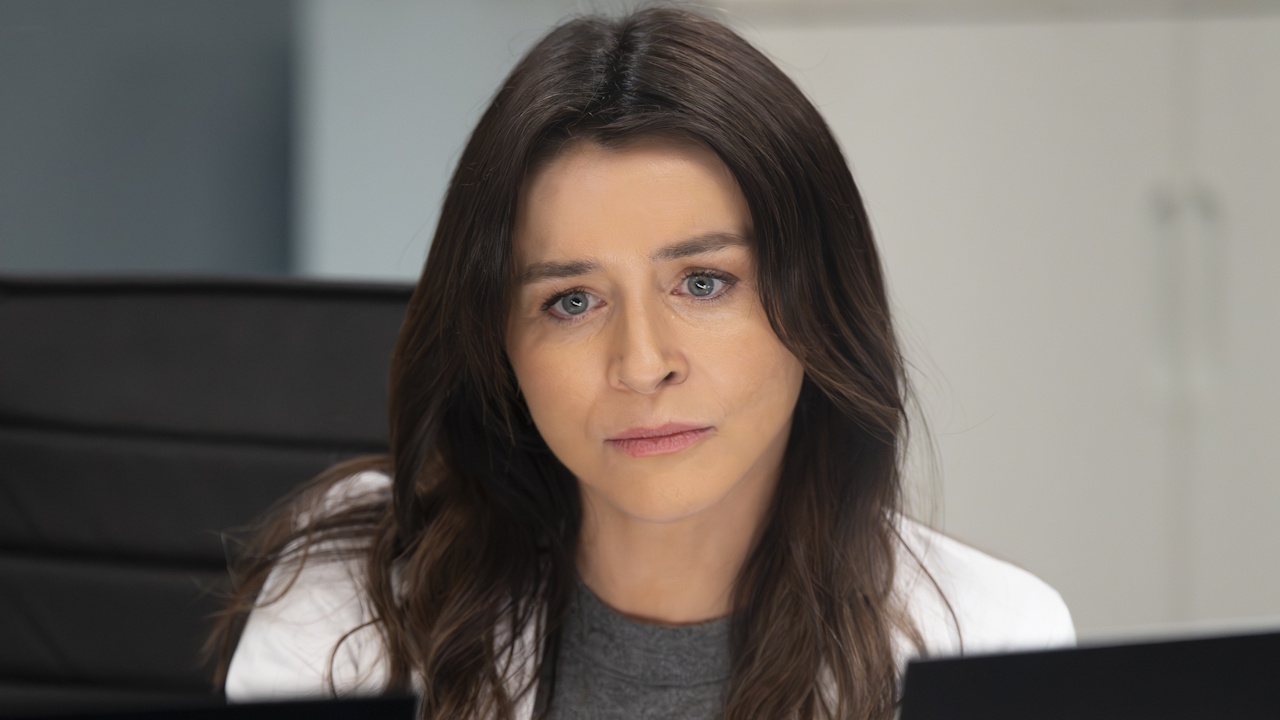 Caterina Scorsone as Amelia Shepherd on Grey's Anatomy.
