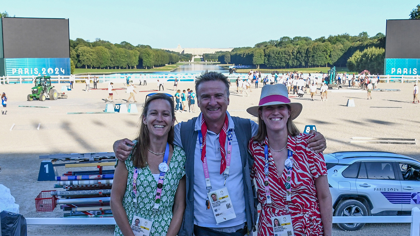 Olympic experience: Martha Terry, Peter Nixon and Pippa Roome in Paris
