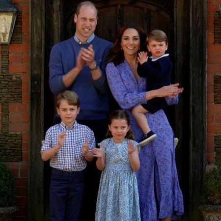 Prince William and Princess Kate at Anmer Hall. 