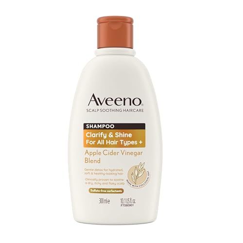 Aveeno Scalp Soothing Haircare Clarify & Shine Shampoo, Apple Cider Vinegar Blend
