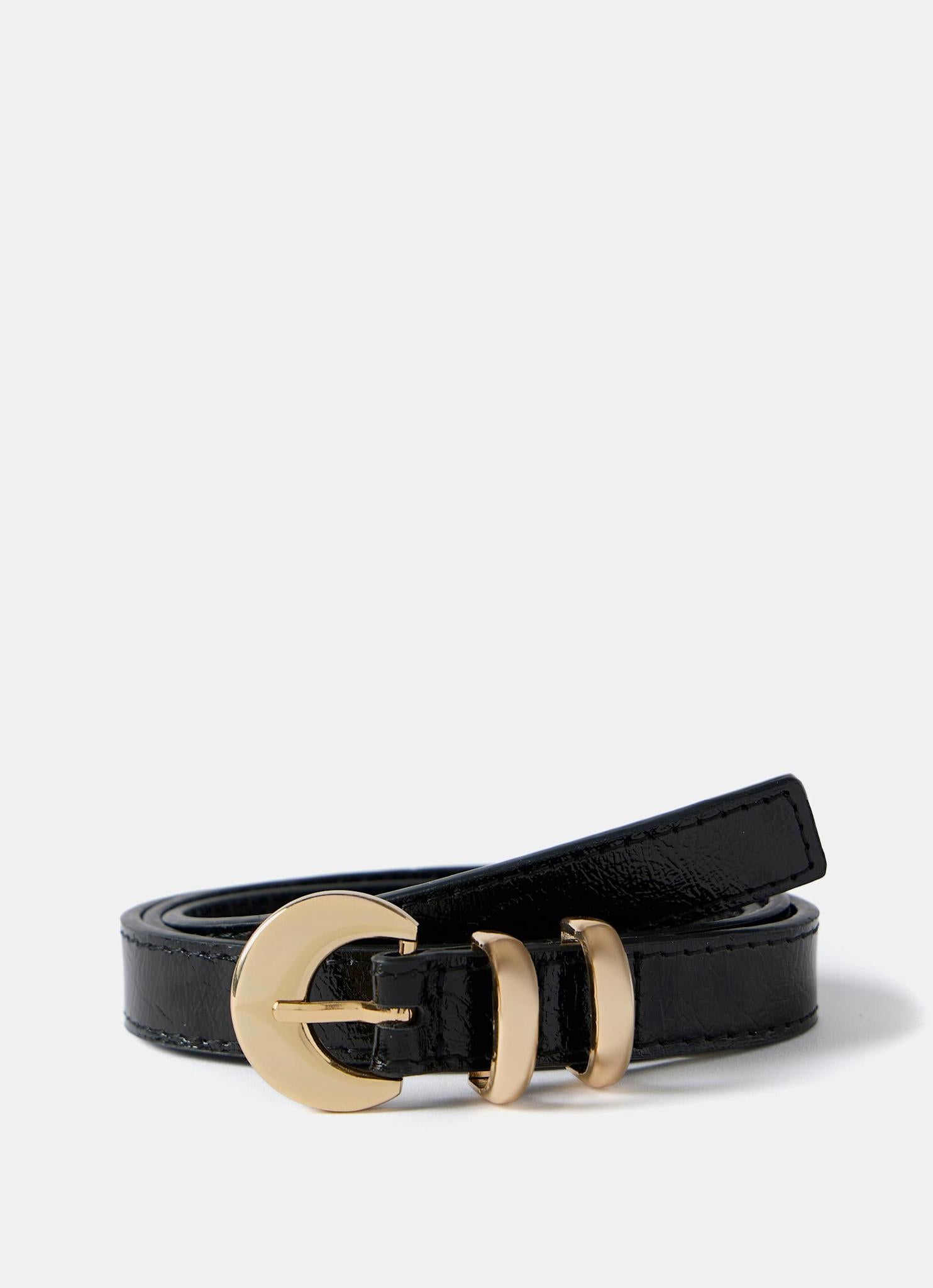 Black Leather Belt
