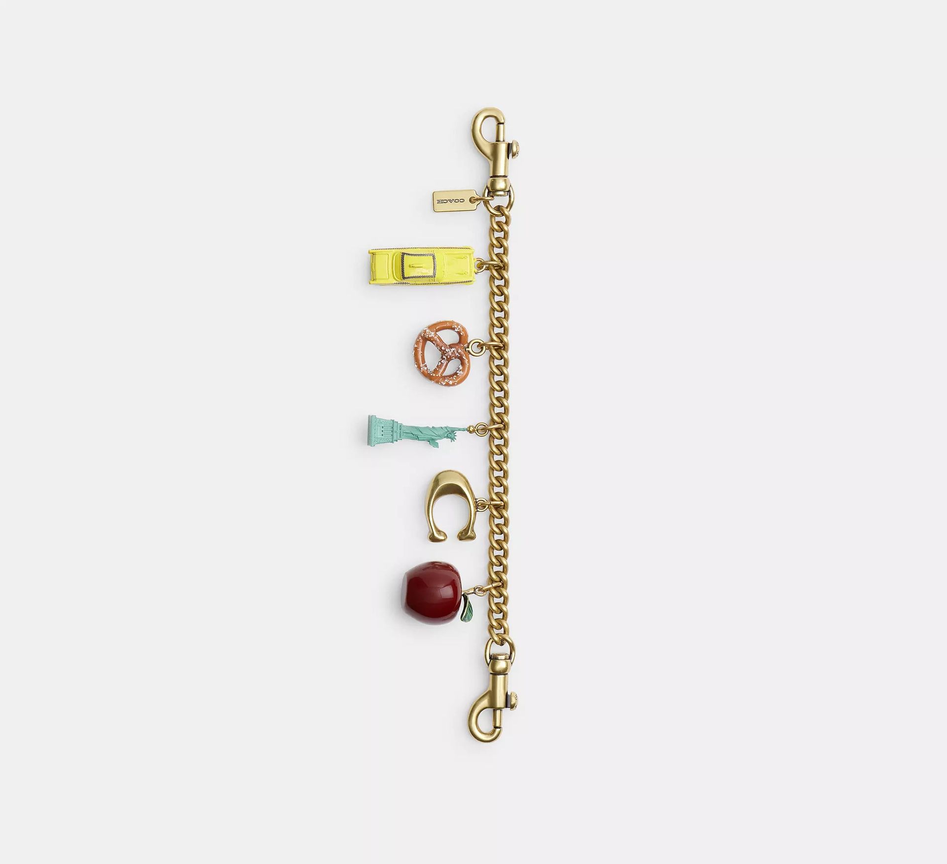 coach, New York Motif Chain Bag Charm