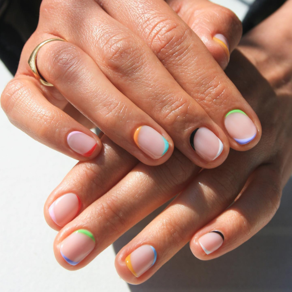 Summer French manicure ideas
