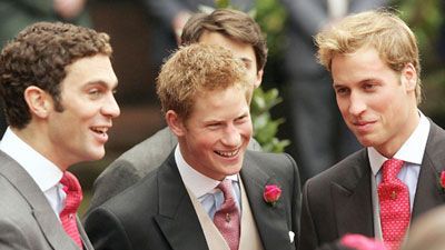 william van cutsem with prince harry and prince william