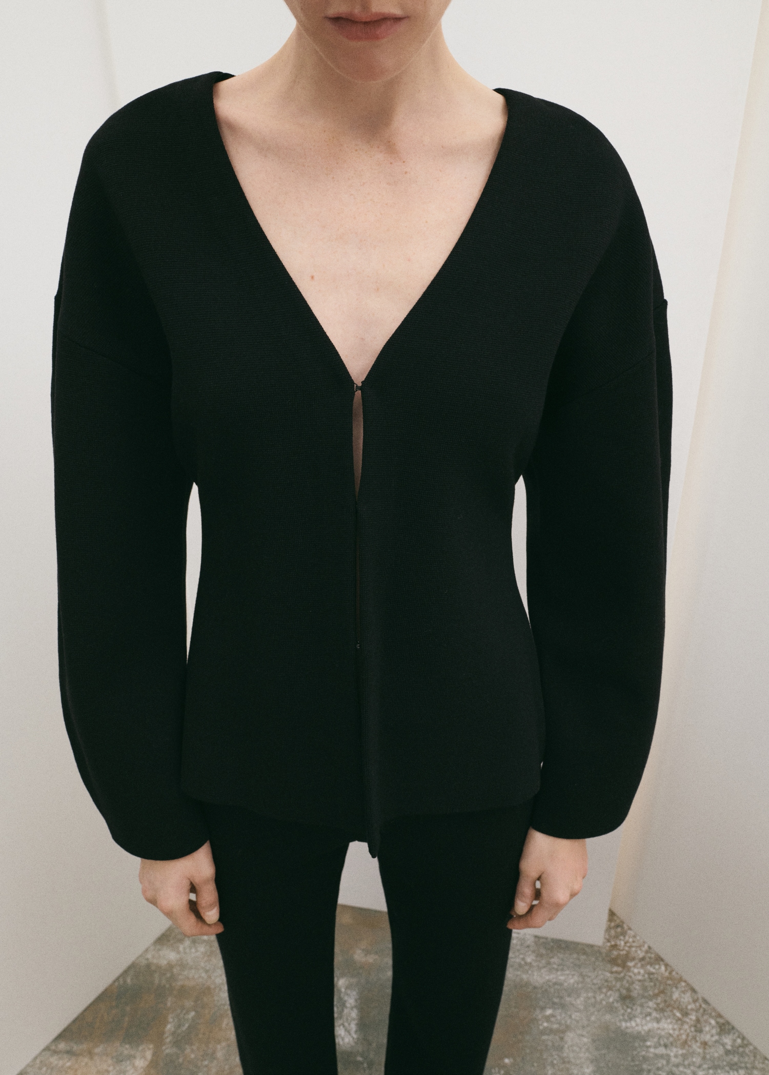 Oversized V-Neck Cardigan - Women | Mango Usa