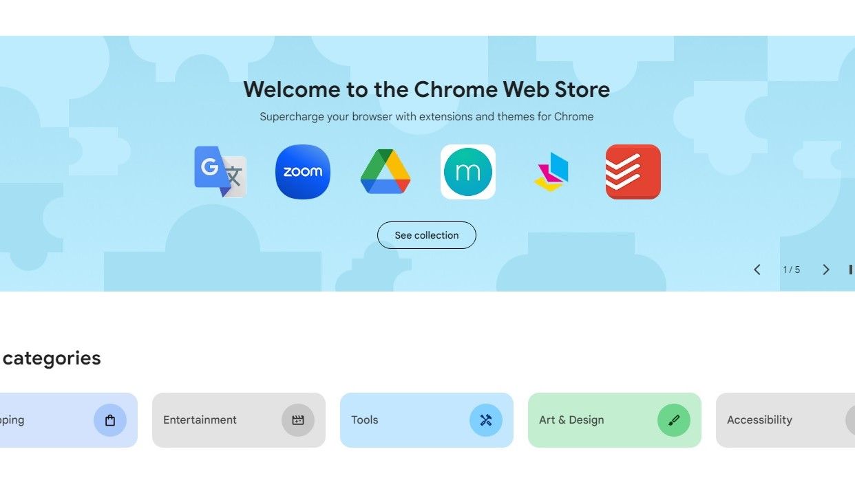 An early Google Chrome Web Store preview shows a 'modern' redesign ...