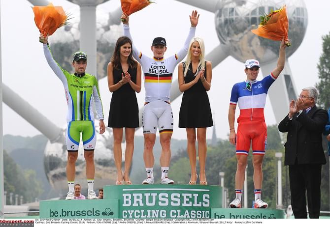 Brussels Cycling Classic podium