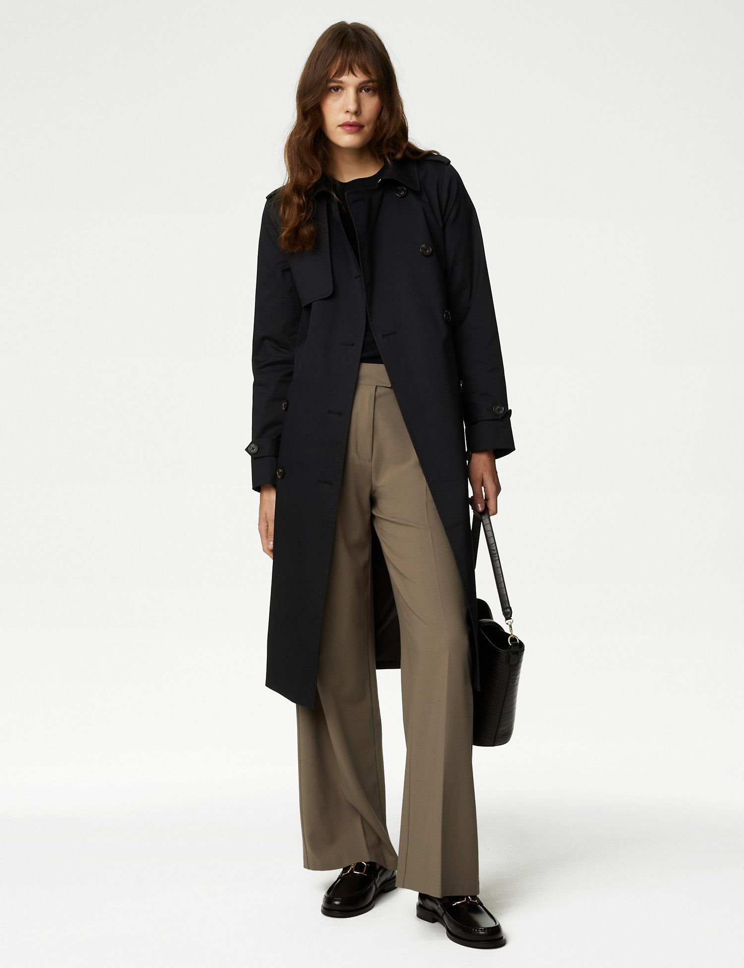 Black Marks & Spencer Trench Coat