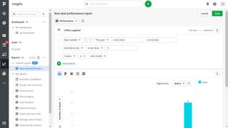 Creating a custom report in Pipedrive