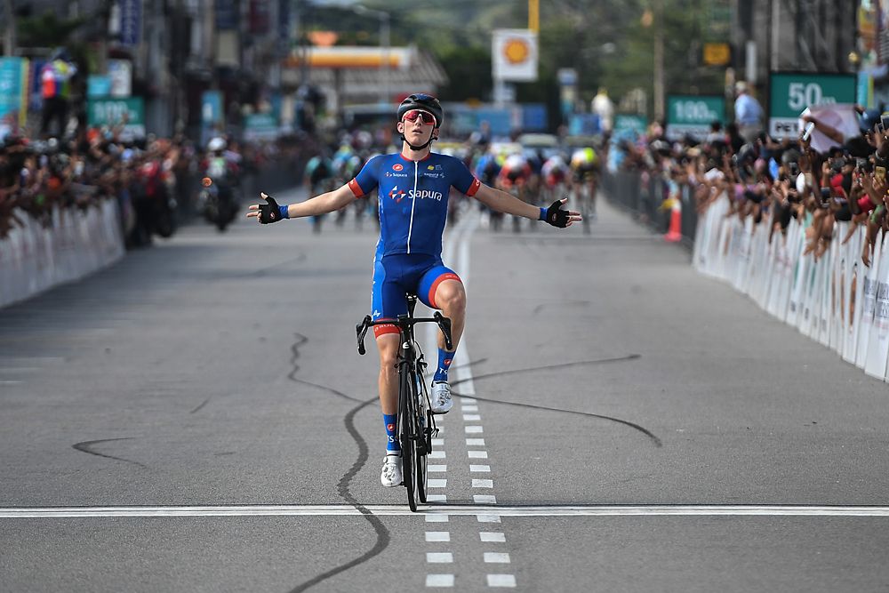 Marcus Culey (Team Sapura Cycling) wins the opening stage at Tour de Langkawi