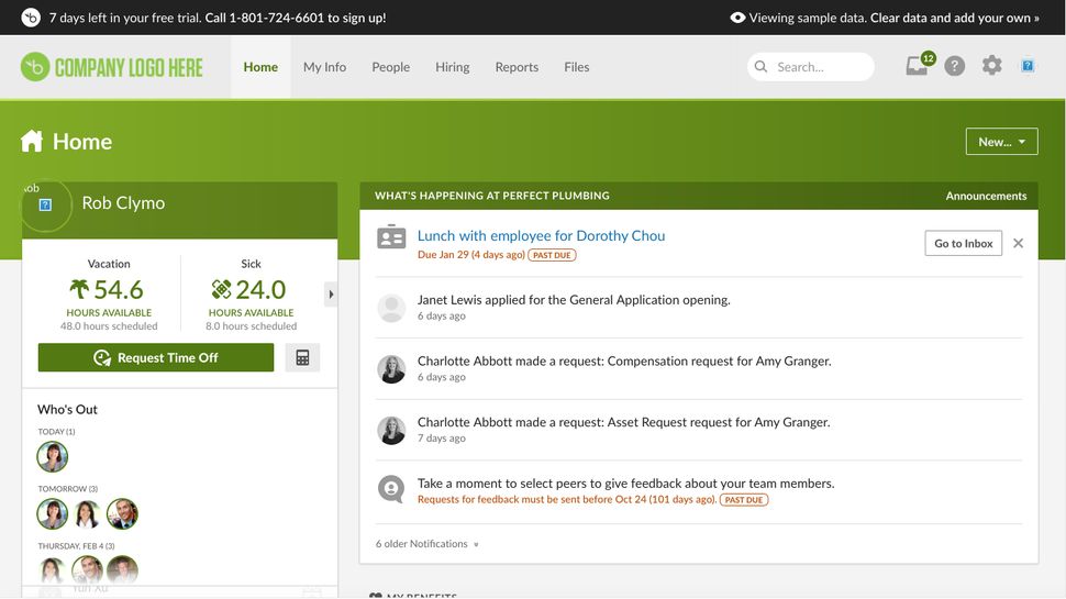 BambooHR review TechRadar