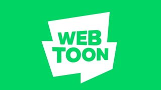 Webtoon logo on green background