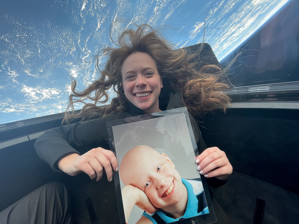 Pioneering Inspiration4 mission crew member Hayley Arceneaux, a physician assistant at St. Jude Children's Research Hospital and pediatric cancer survivor, circuited Earth for nearly three days in September 2021.