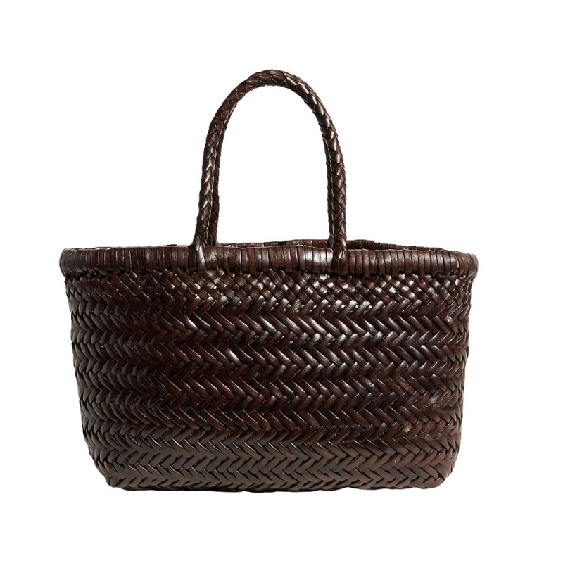 Image of woven brown bag