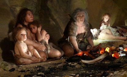 An exhibit at the Neanderthal Museum in Croatia shows the life of one such ancient ancestral family.