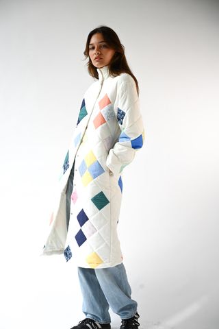 Vera Quilted Coat — Patches