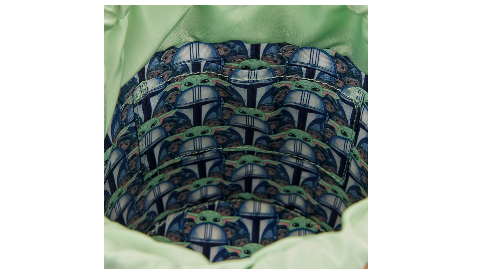 Star Wars Grogu and Anzellan crossbody bag on a plain background