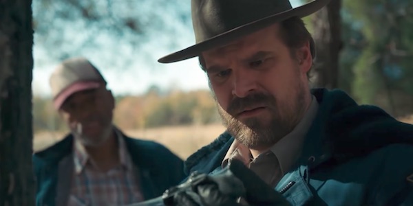 Hopper investigating in Season 2