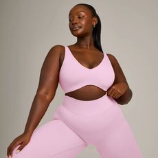 model wearing Oner Active pink set