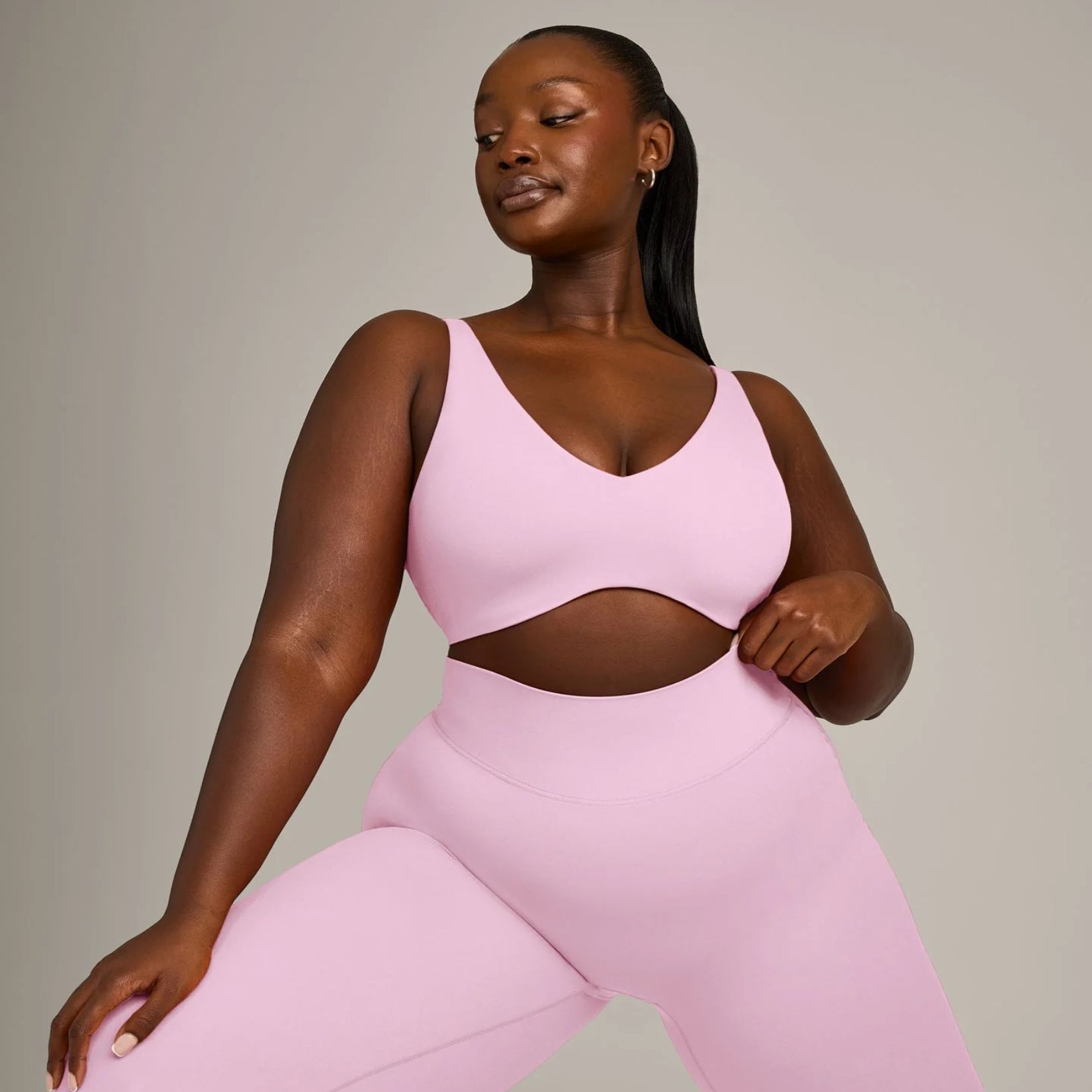 model wearing Oner Active pink set